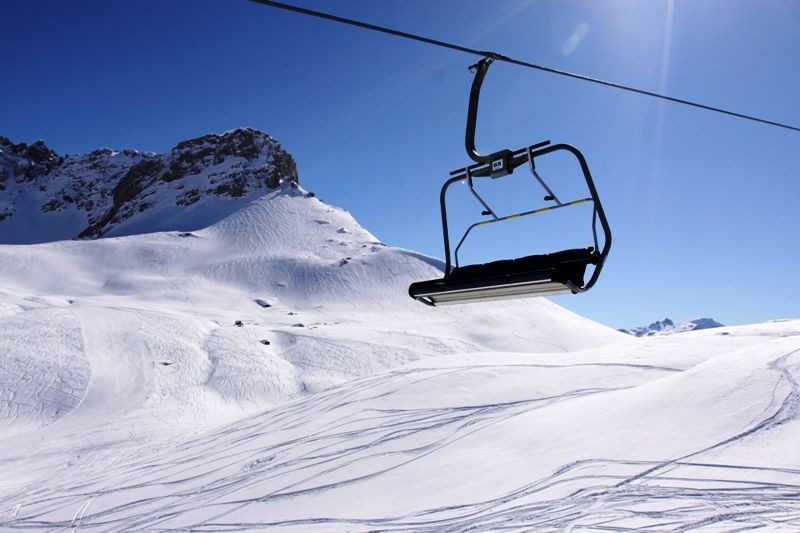 Skigebiet in Schoppernau